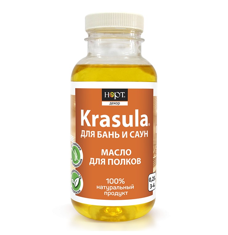 KRASULA® масло для полков - защитный состав для бань и саун